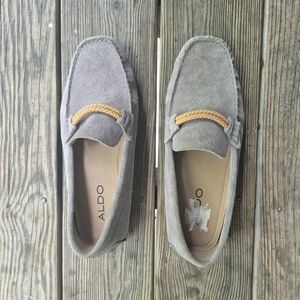 ALDO Men's Gray Suede Loafers